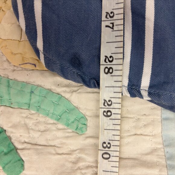 Marine Layer Womens Blue White Striped Button Front Tess Pencil Skirt Size 8 - Picture 9 of 10